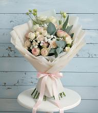 Букет цветов из:  Розы и Лизиантусы #REPLACE_PRED# Воскресенском новая Москва