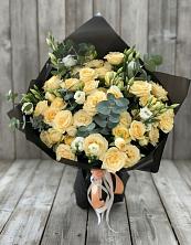 Букет цветов из:  Розы и Лизиантусы в Воскресенском новая Москва