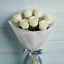 Букет 7 Белых роз Эдлесс Лав в Воскресенском новая Москва