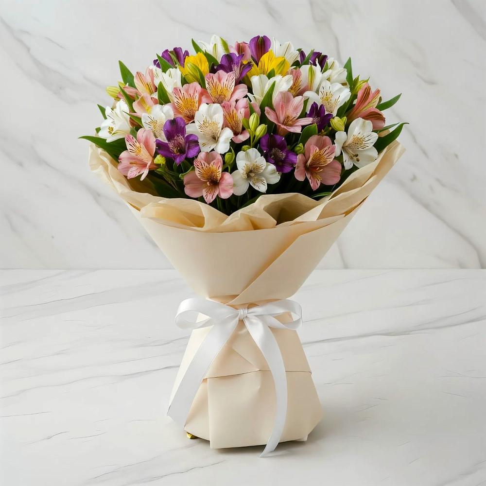 Букет цветов из: Альстромерии в Воскресенском новая Москва