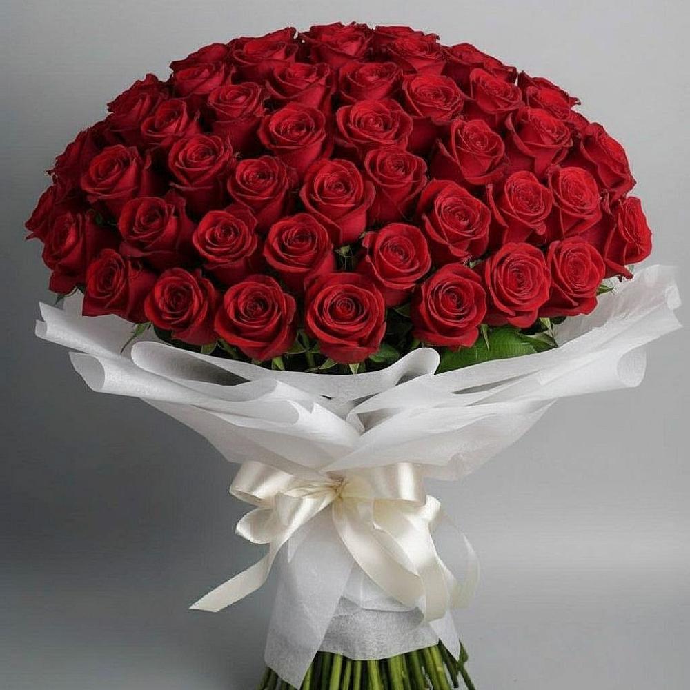 Букет 101 Красная роза Блэк Мэджик в Воскресенском новая Москва