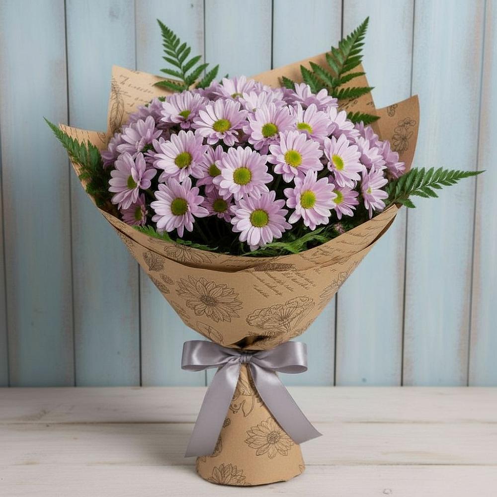 Букет цветов из: Хризантемы в Воскресенском новая Москва