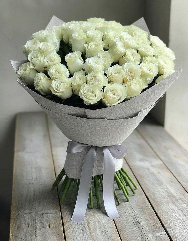 Букет 35 Белых роз в Воскресенском новая Москва