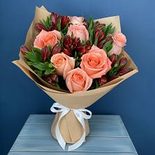 Букет цветов из:  Розы и Альстромерии в Воскресенском новая Москва