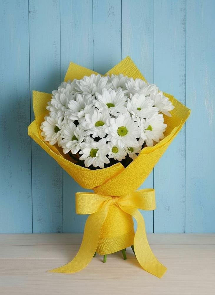 Букет цветов из: Хризантемы в Воскресенском новая Москва