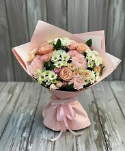 Букет цветов из:  Гвоздики, Розы и Хризантемы в Воскресенском новая Москва