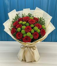 Букет цветов из:  Розы и Хризантемы #REPLACE_PRED# Воскресенском новая Москва