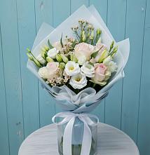 Букет цветов из:  Розы и Лизиантусы #REPLACE_PRED# Воскресенском новая Москва