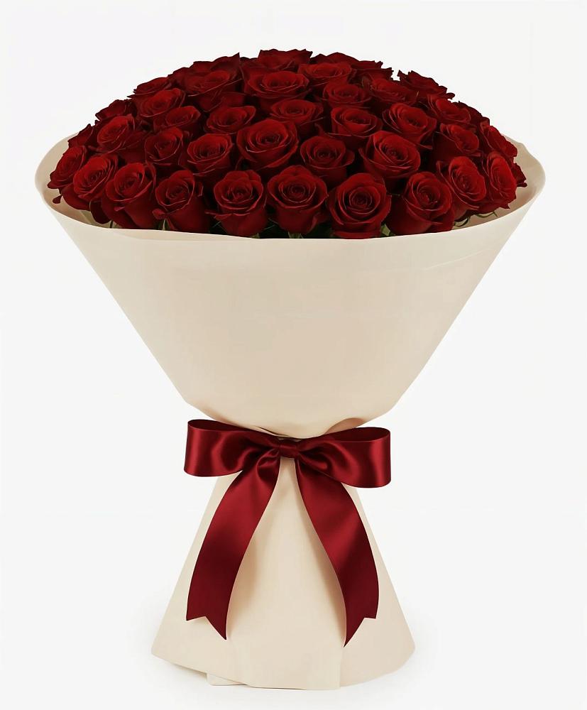 Букет 101 Бордовая роза Блэк Бакарра в Воскресенском новая Москва