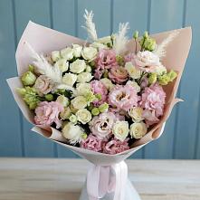 Букет цветов из:  Альстромерии и Розы в Воскресенском новая Москва